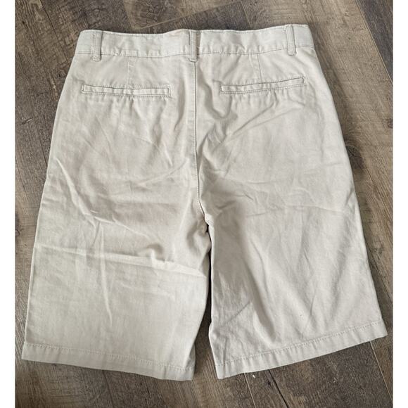 NWT Children's Place Boys Khaki Shorts Chino Flat Front School Uniform Adjustabl - Picture 2 of 4